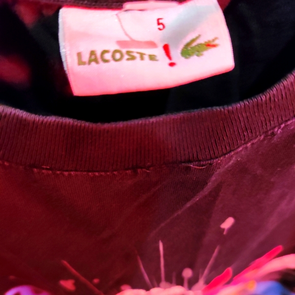 Lacoste Gater superhero Blam T shirt size small - Picture 2 of 5